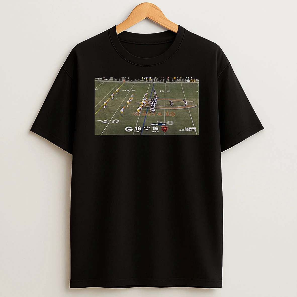 C Williams Green Bay Packers Vs Chicago Bears Nfl Football 16 16 T Shirt