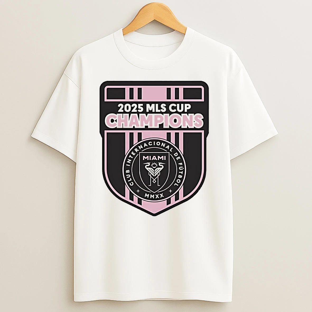 Cf 2025 Mls Champions Inter Miami Logo Circle T Shirt