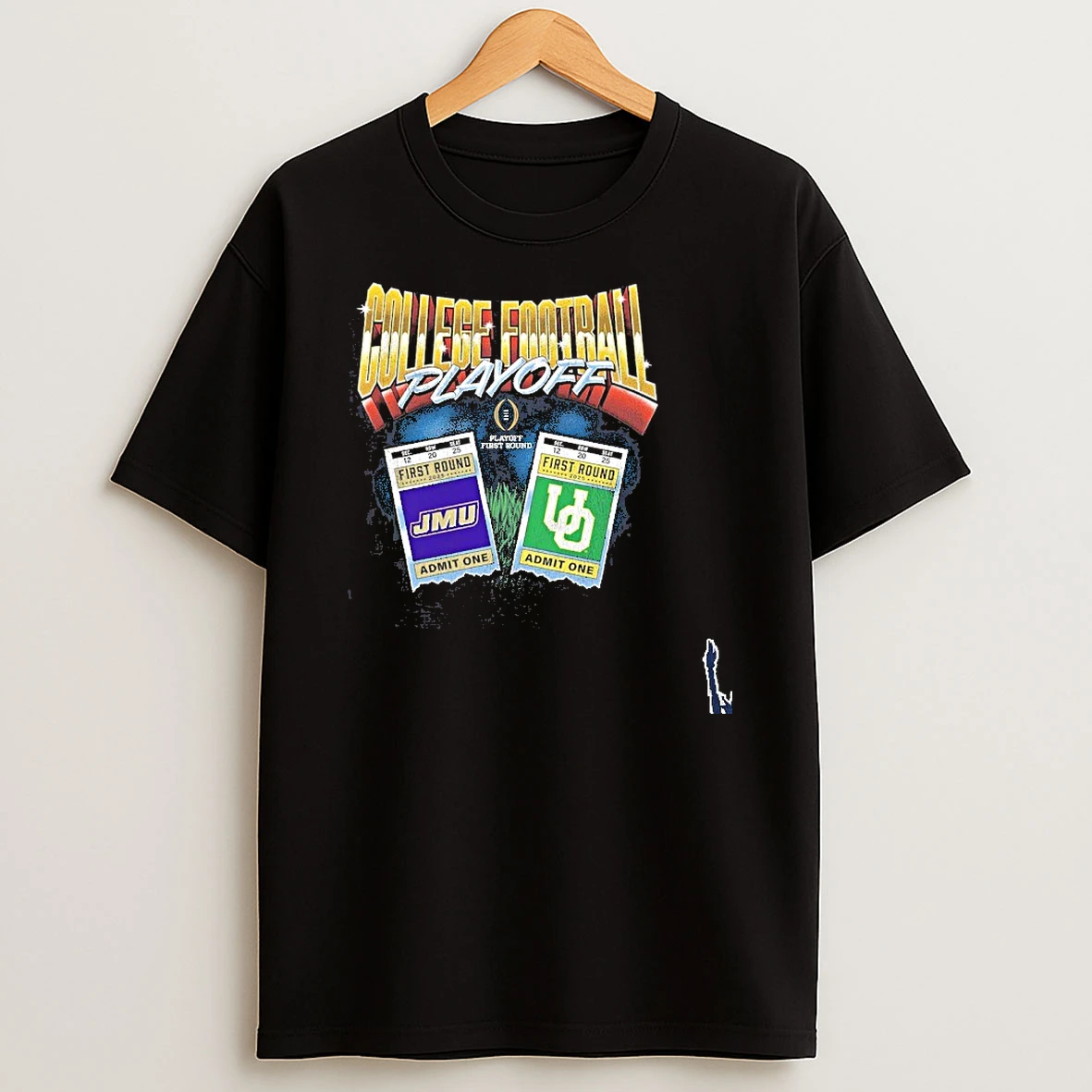 Cfp First Round 2025 Oregon Ducks Vs James Madison Dukes Matchup Ticket T Shirt