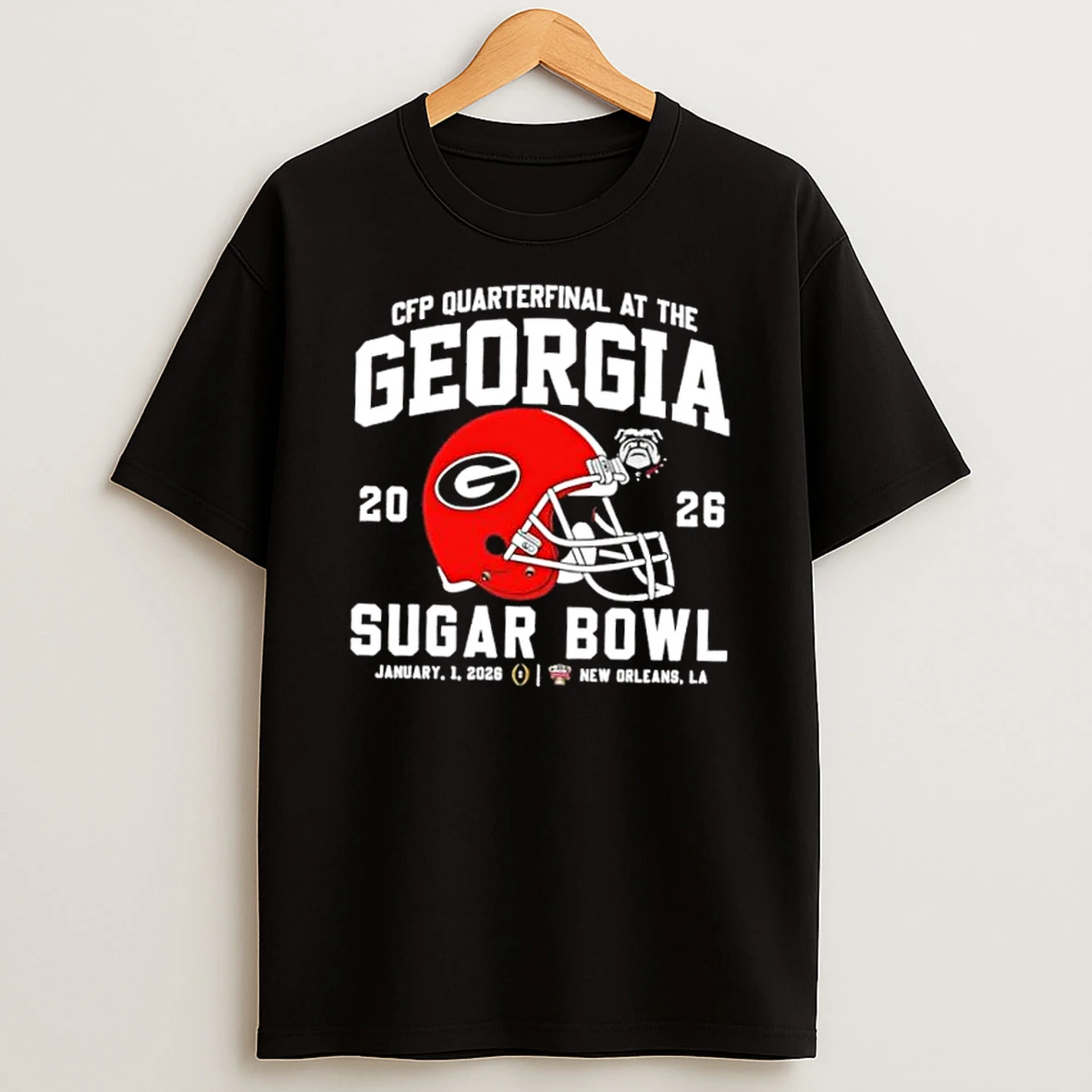 Cfp Quarterfinal At The Georgia Bulldogs Sugar Bowl 2026 New Orleans La T Shirt