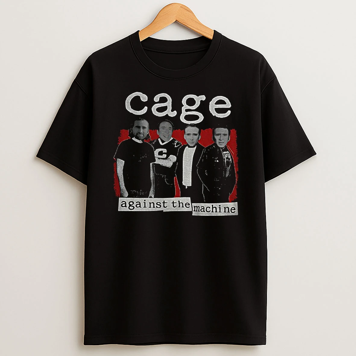 Cage Against Meme Nicolas The Machine Parody T Shirt