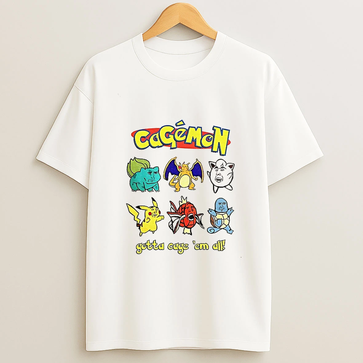 Cagemon Gotta Cage Em All Nicholas Cage T Shirt
