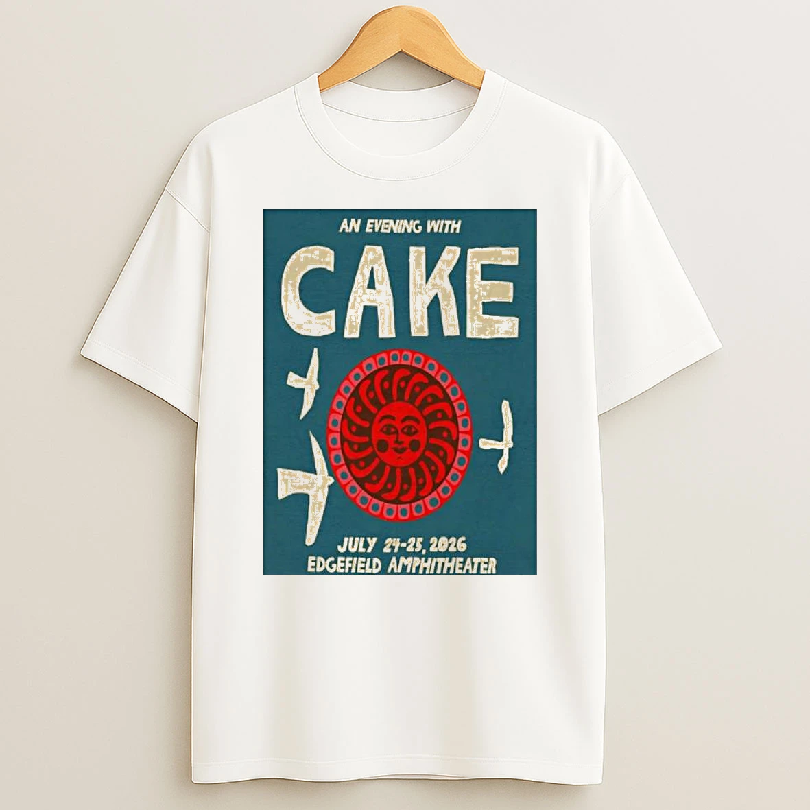 Cake Edgefield Amphitheater In Troutdale Or Jul 24 25 2026 T Shirt