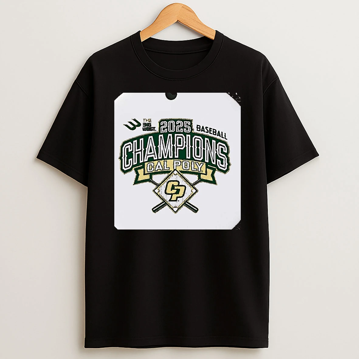 Cal Poly Mustangs 2025 Baseball Big West Tournament Champions Christmas T Shirt