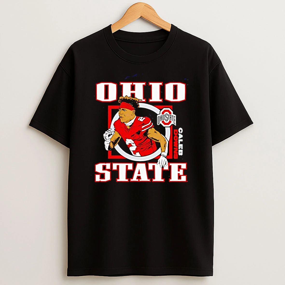 Caleb Downs 2 Ohio State Buckeyes Football Cartoon T Shirt