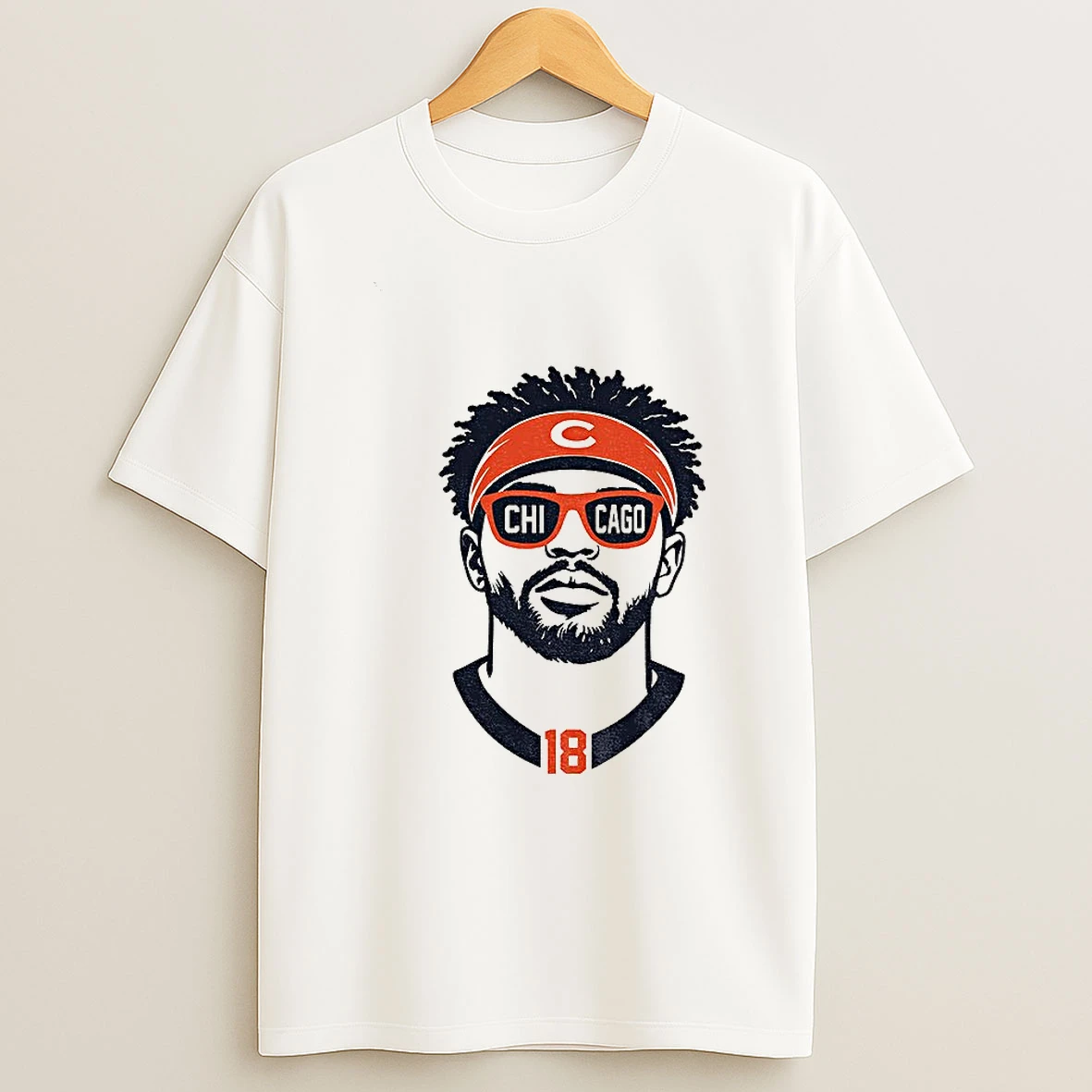 Caleb Williams 18 Chicago Bears Football Cartoon T Shirt