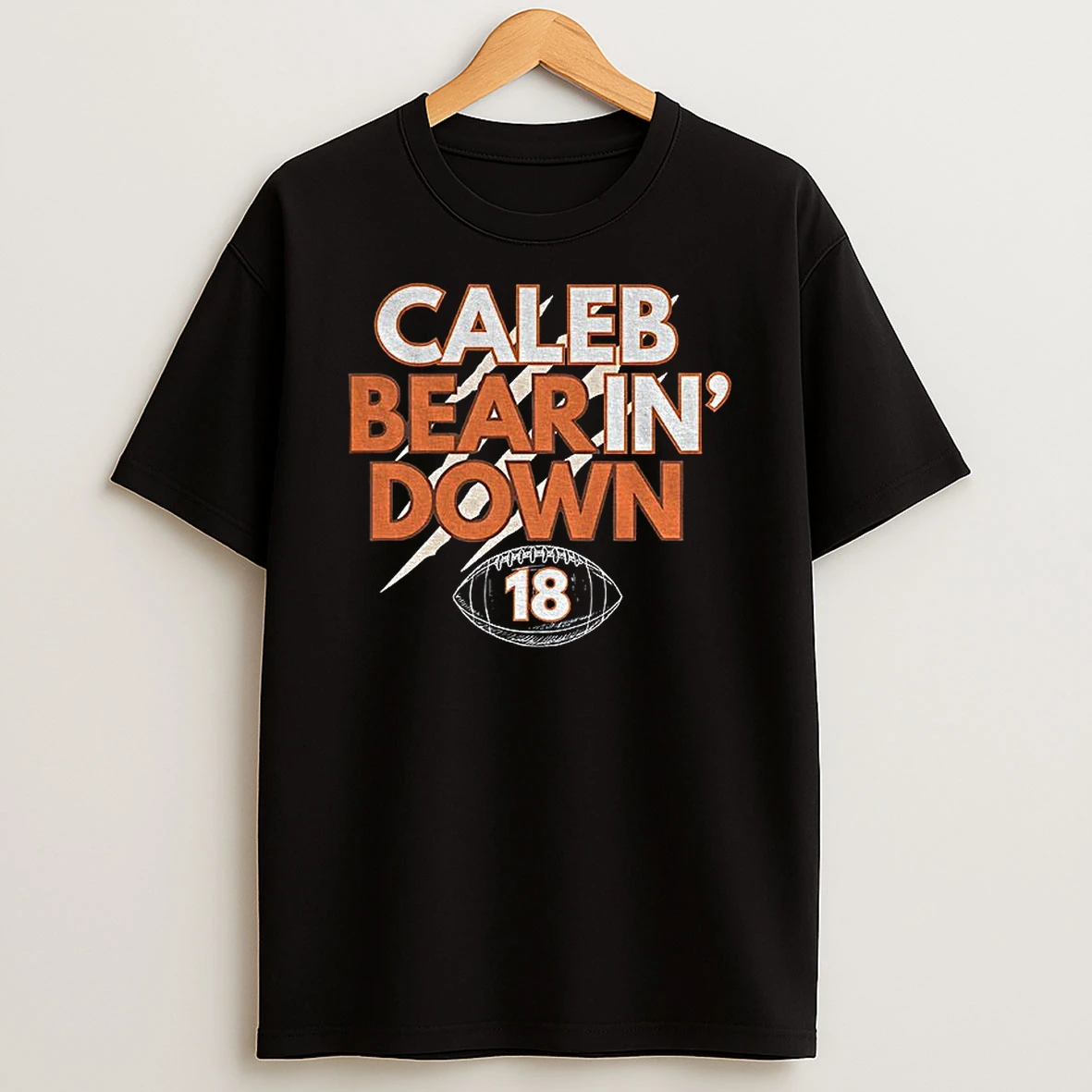 Caleb Williams Caleb Bear In Down Chicago Bear Nfl Football 2025 T Shirt