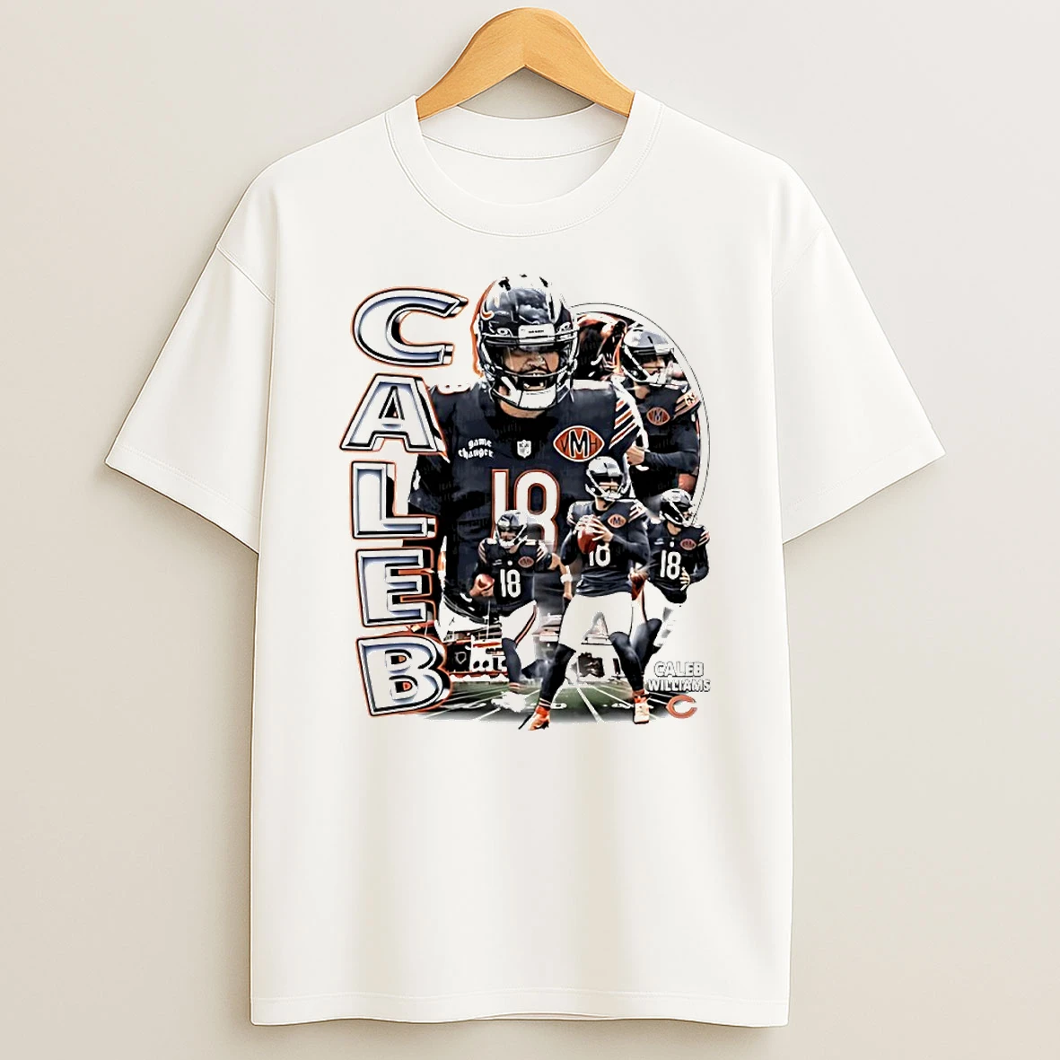 Caleb Williams Chicago Bears Football Graphic Circle T Shirt