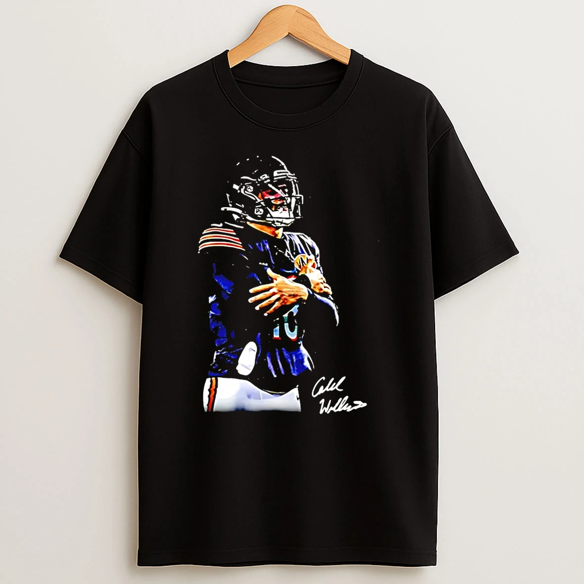 Caleb Williams Chicago Bears Ice Man Signature Graphic T Shirt