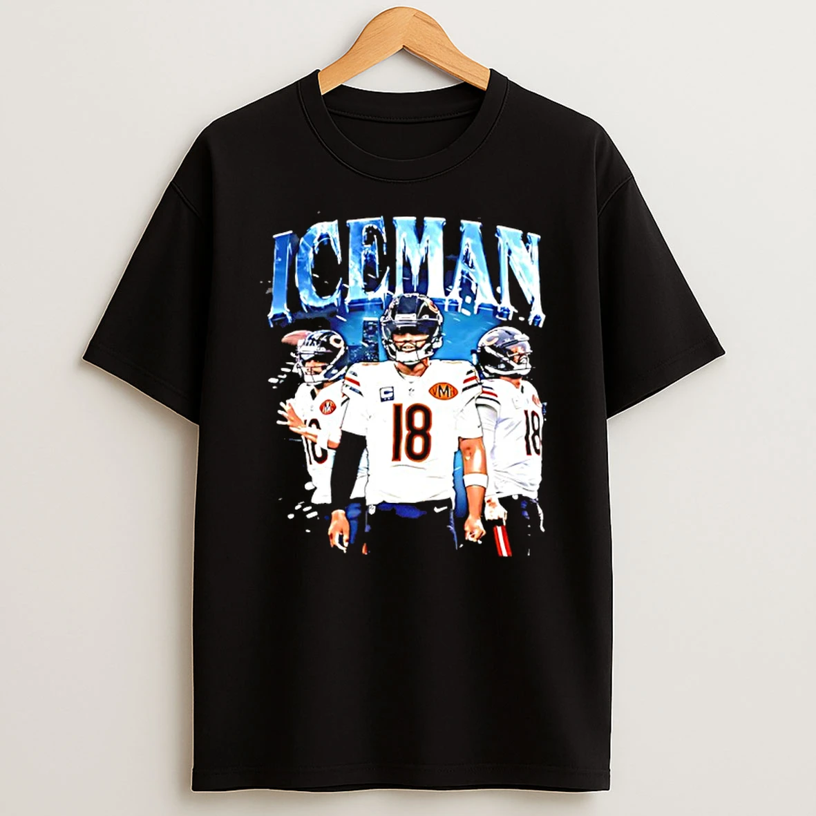Caleb Williams Chicago Bears Iceman 2025 Graphic T Shirt