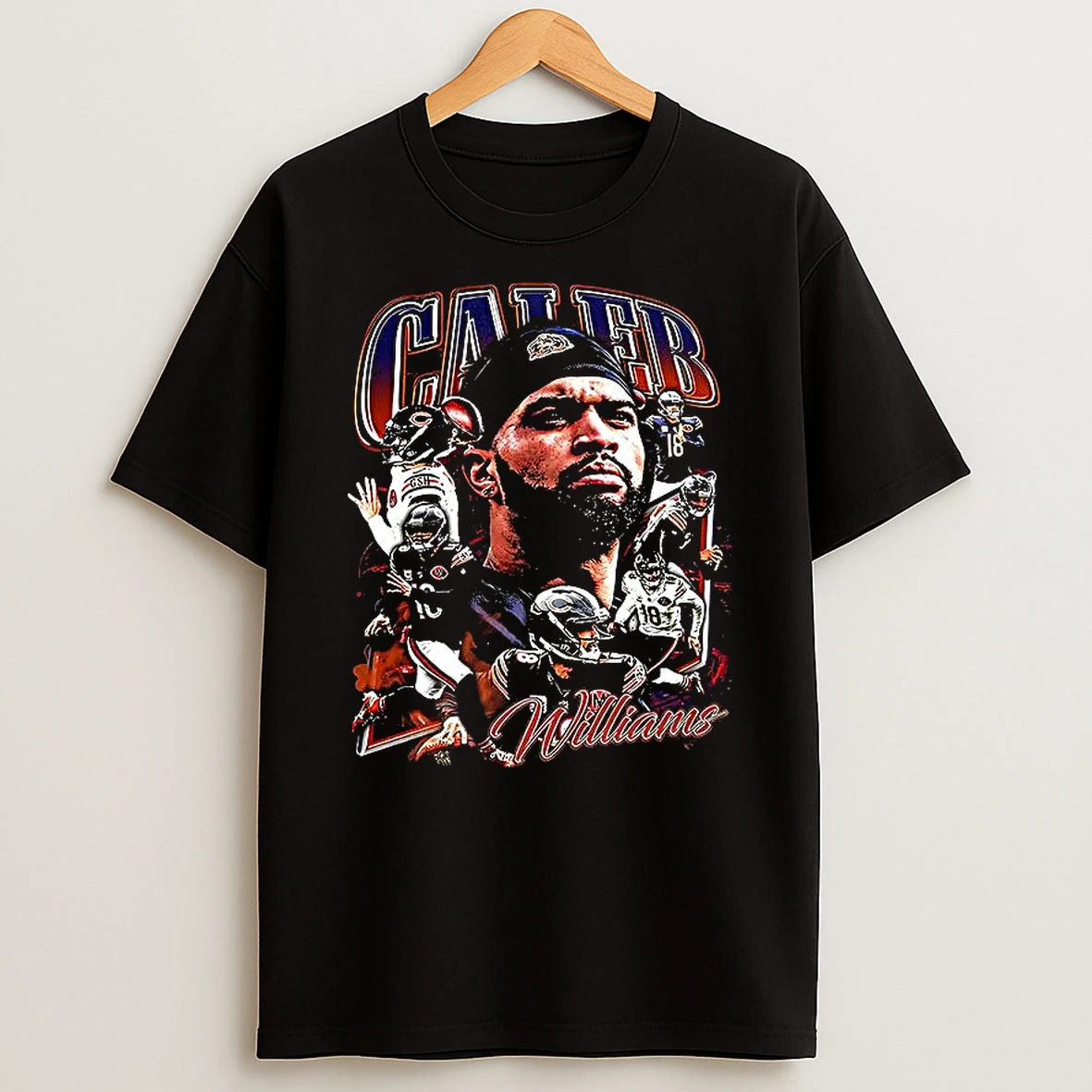 Caleb Williams Chicago Bears Nfl Number 18 Vintage Graphic T Shirt