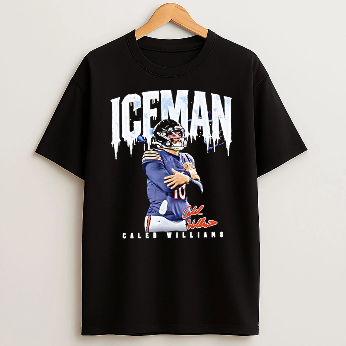 Caleb Williams Ice Man Chicago Football T Shirt