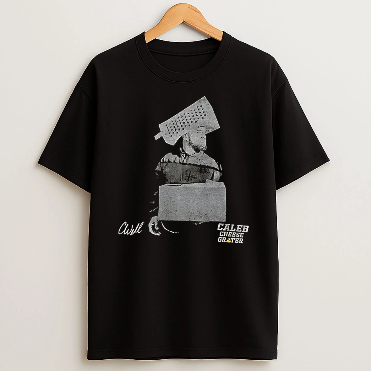 Caleb Williams Cheese Hat Chicago Bears Nfl Football Caleb Cheese Grater T Shirt