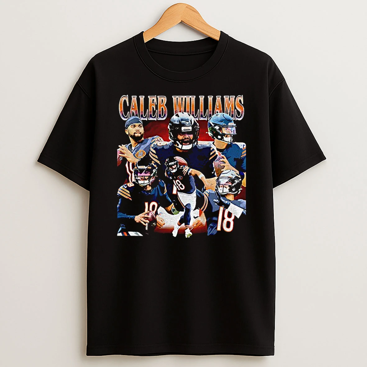 Caleb Williams Posing Good Better Best Chicago Bears Football Graphic Vintage 90s T Shirt