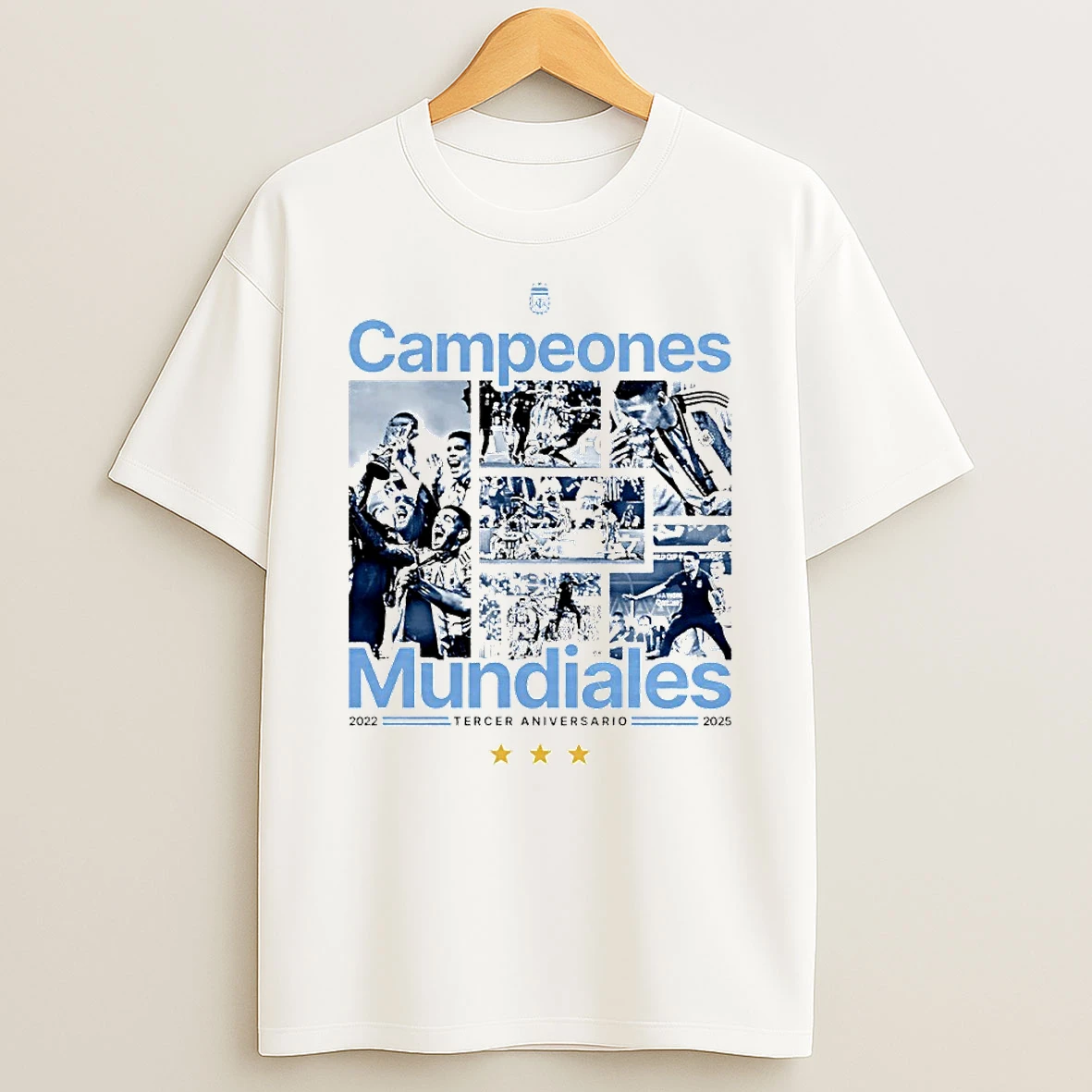 Campeones Mundiales Tercer Aniversario 2022 2025 Circle T Shirt