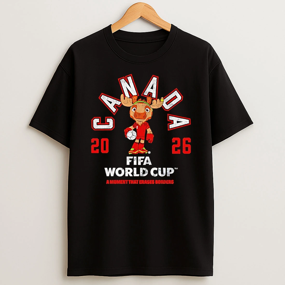 Canada 2026 Fifa World Cup A Moment That Erases Borders Mascot T Shirt