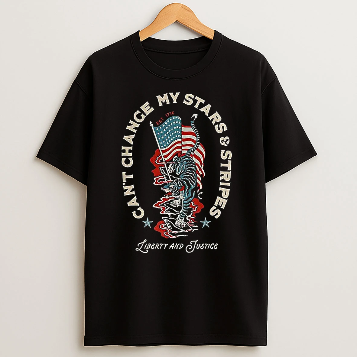 Cant Change My Stars And Stripes Est 1776 T Shirt