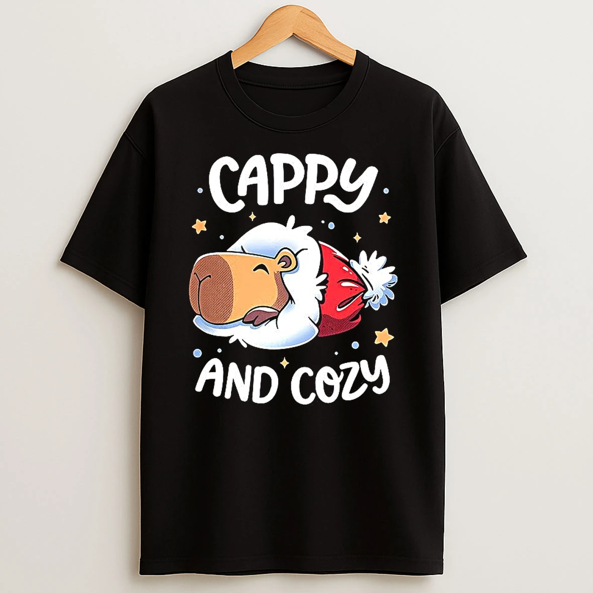 Cappy And Cozy Capybara Holidays Christmas T Shirt