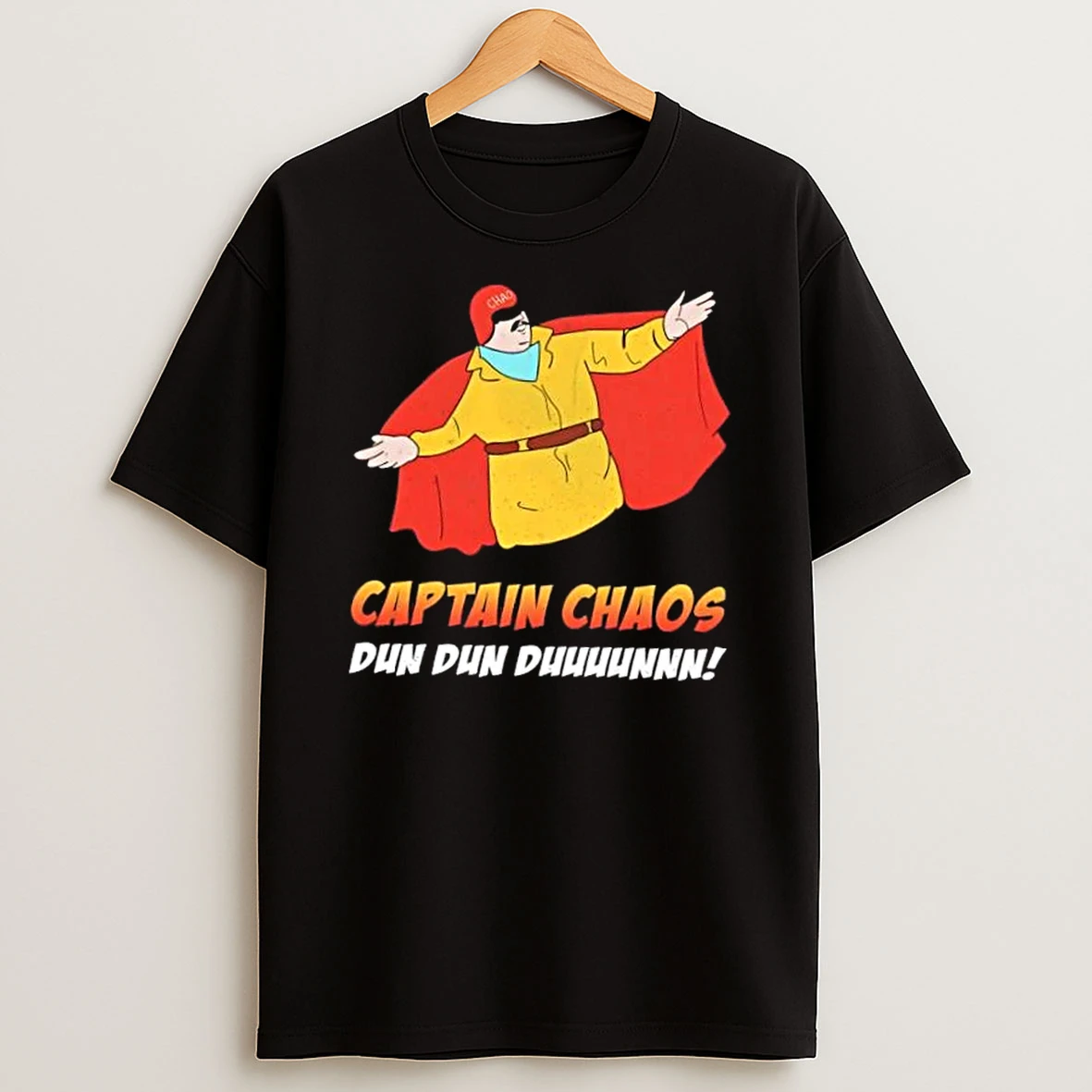 Captain Chaos Dun Dun Dun Cartoon T Shirt