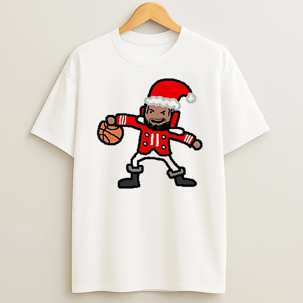 Captain Christmas Jalen Brunson New York Knicks Circle T Shirt