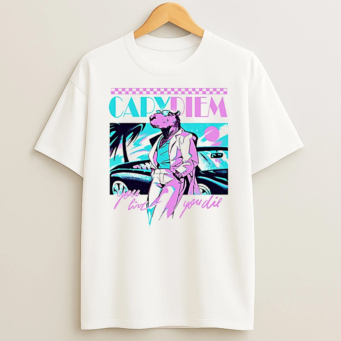 Capydiem You Live You Die Circle T Shirt
