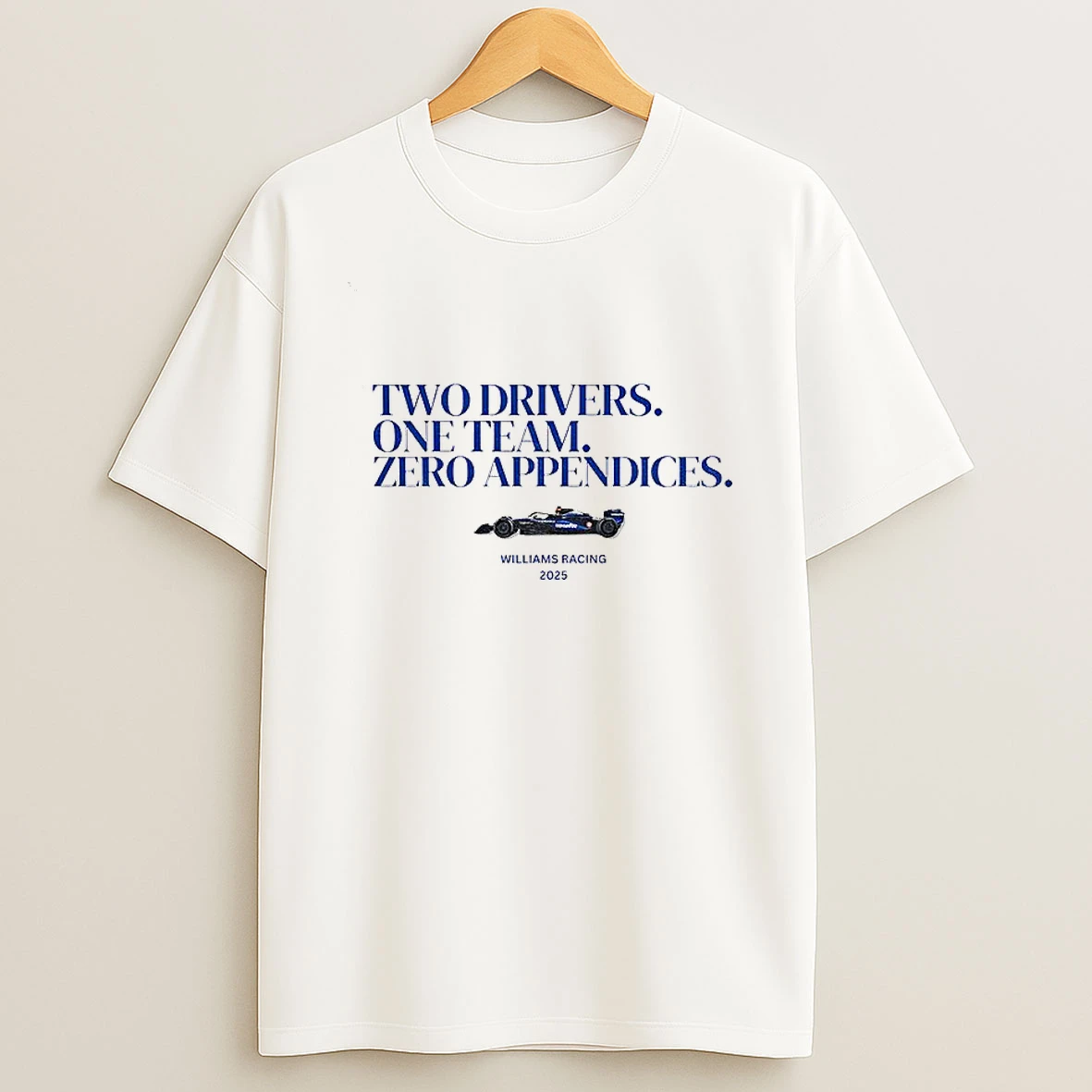 Carlos Sainz Formula One Racing Two Drivers One Team Zero Appendices Williams Racing T Shirt