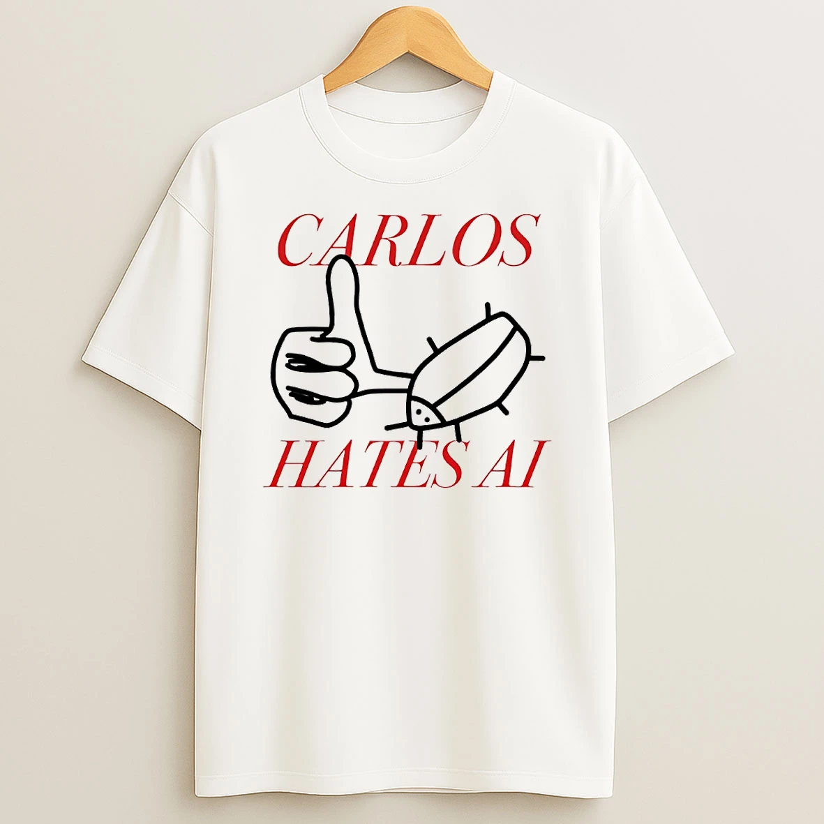 Carlos Hates Ai Circle T Shirt