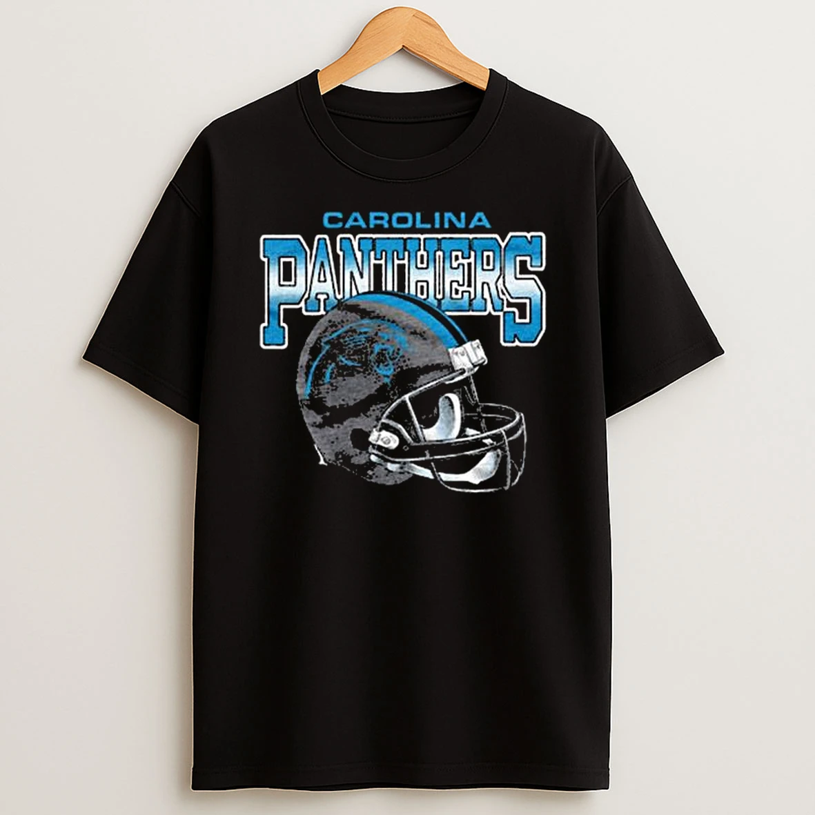Carolina Panthers Gradient Helmet T Shirt