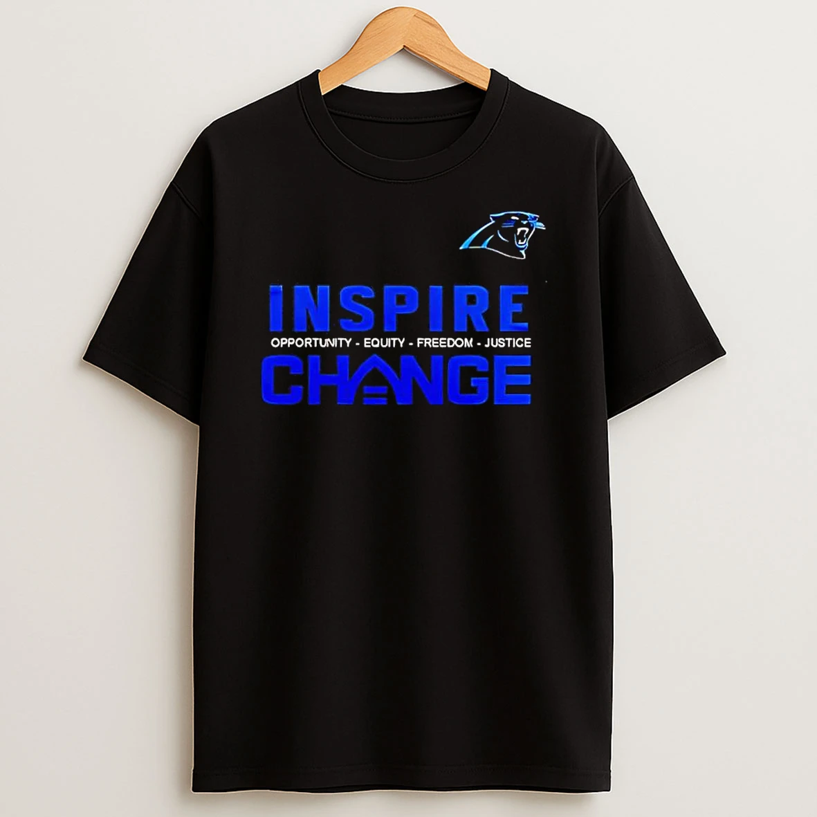Carolina Panthers X Inspire Change Logo T Shirt