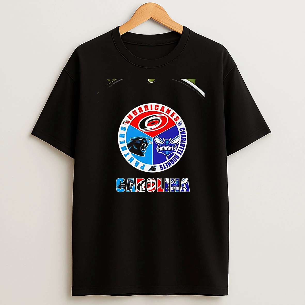 Carolina Sports Teams Logo Hurricanes Charlotte Hornets Panthers Chriast T Shirt