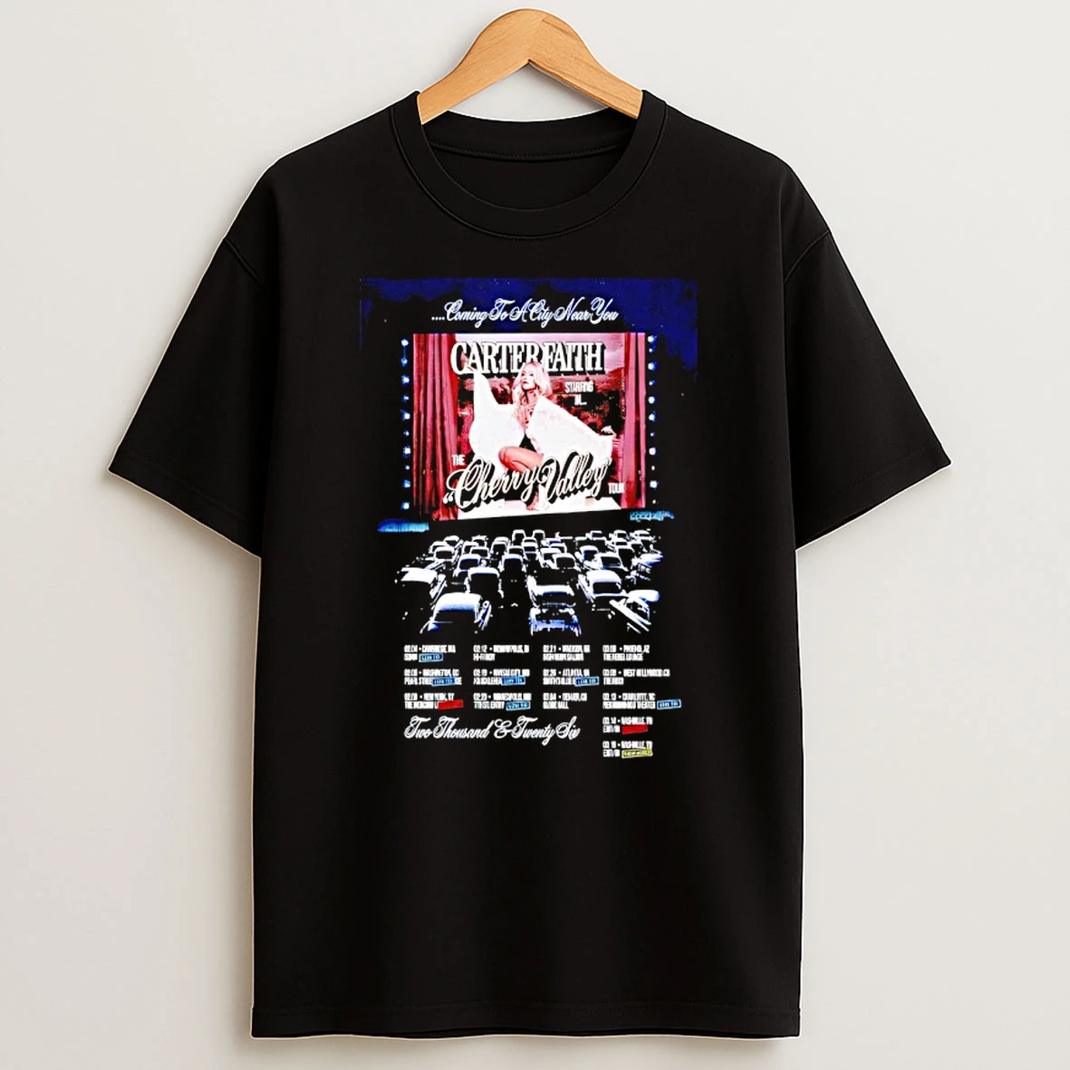 Carter Faith The Cherry Valley Tour 2026 T Shirt