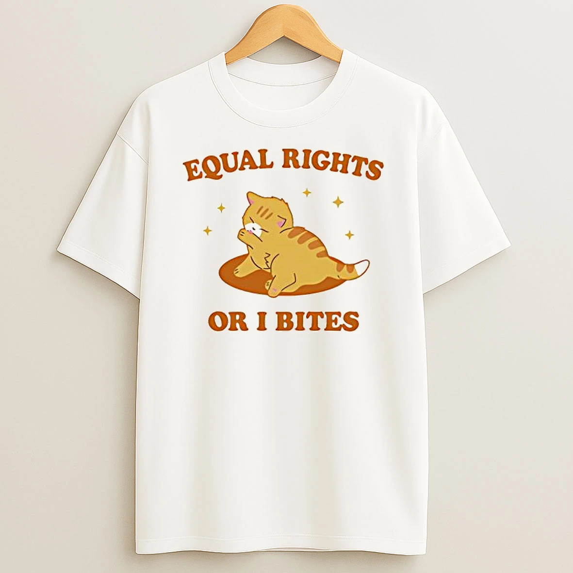 Cat Equal Rights Or I Bites T Shirt