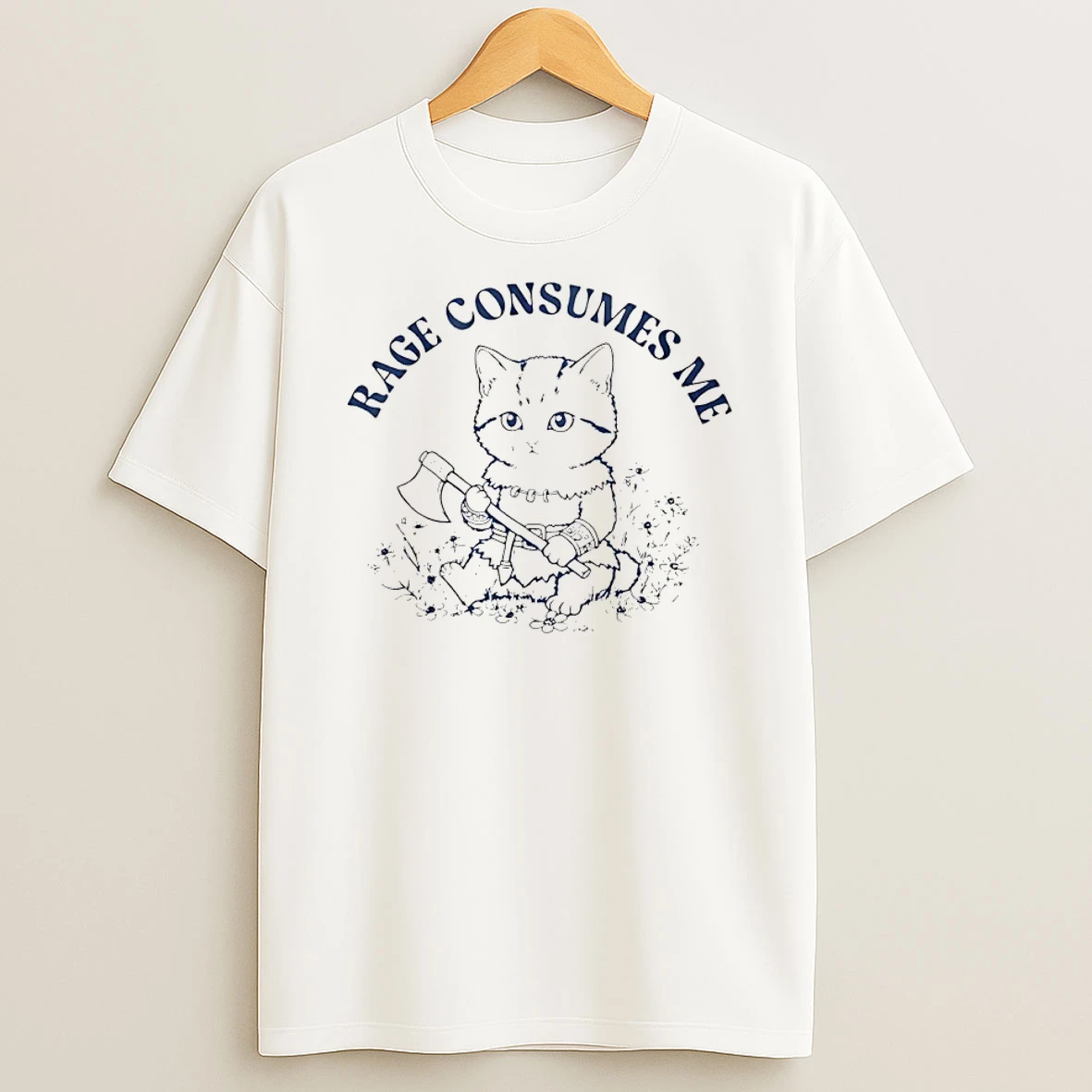 Cat Rage Consumes Me T Shirt