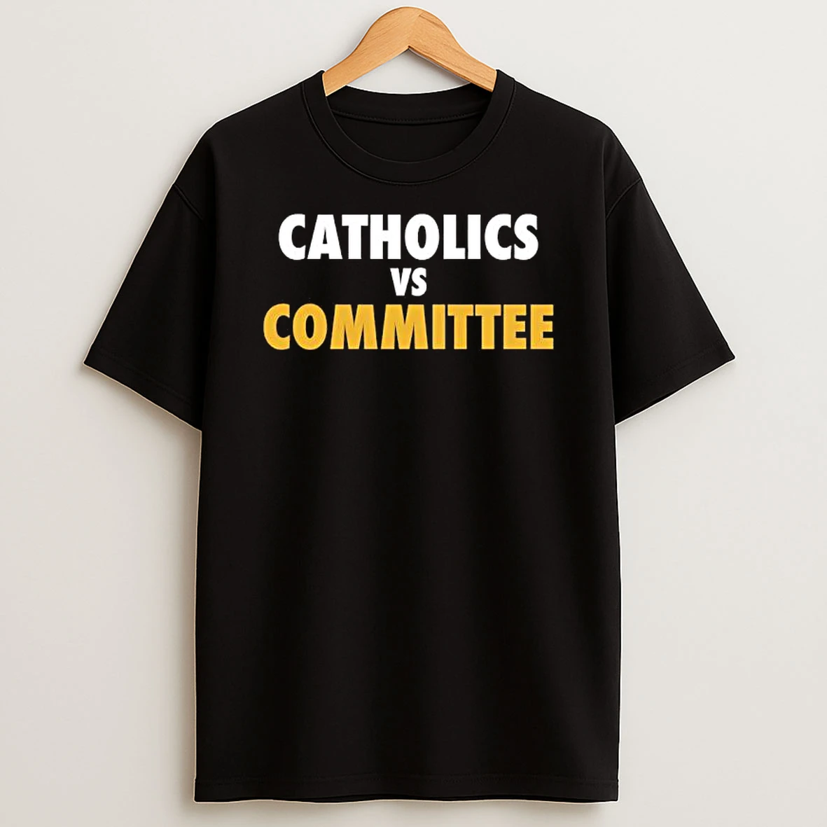 Catholics Vs Committee Logo T Shirt