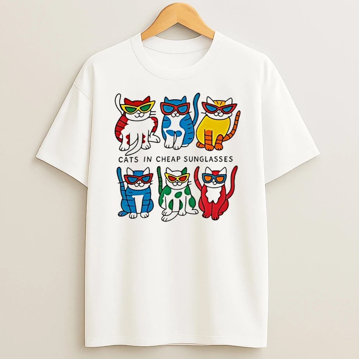 Cats In Cheap Sunglasses T Shirt