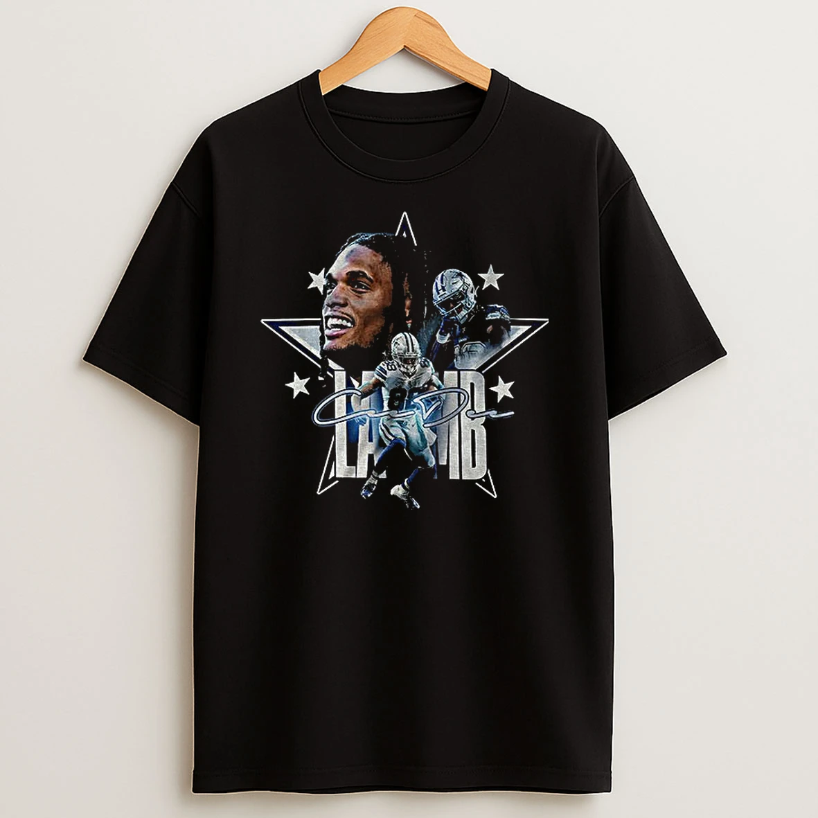 Ceedee Lamb Dallas Cowboys Nfl Football Stars Graphic Vintage T Shirt