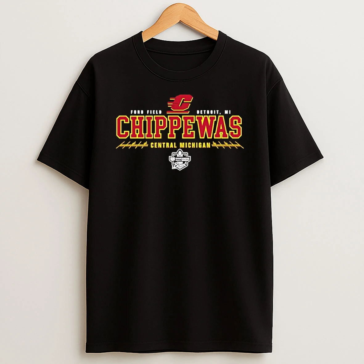 Central Michigan Chippewas 2025 Gameabove Sports Bowl Hash Marks T Shirt