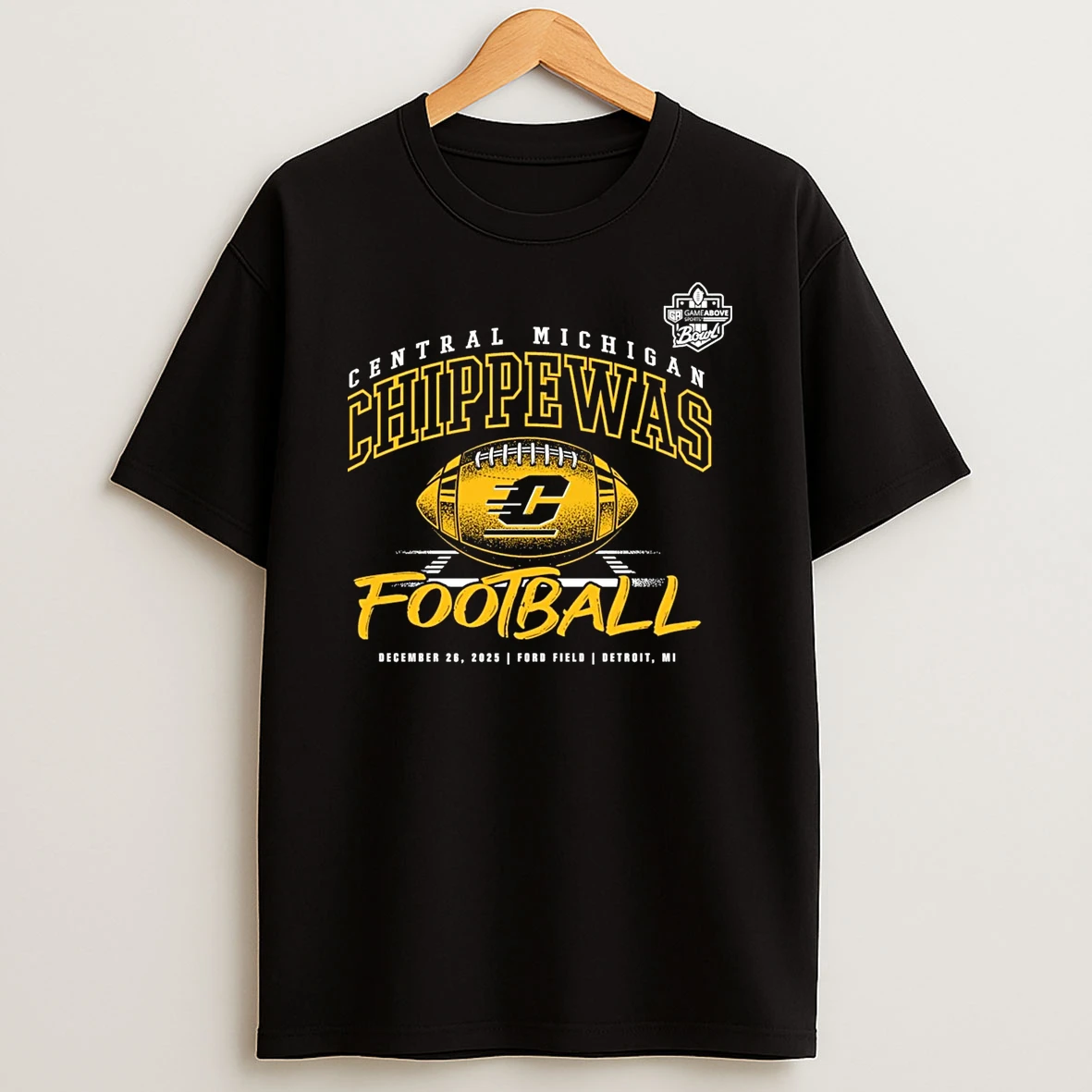 Central Michigan Chippewas 2025 Gameabove Sports Bowl Football T Shirt