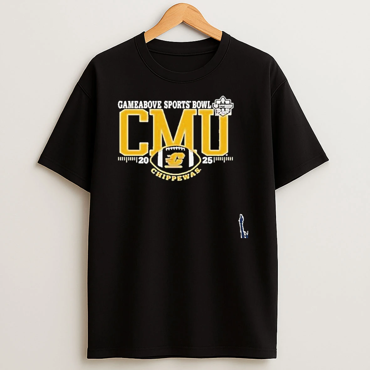 Central Michigan Chippewas 2025 Gameabove Sports Bowl Logo T Shirt