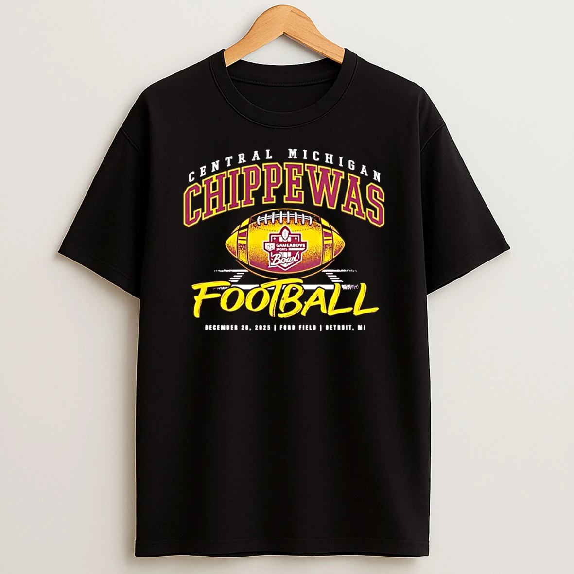 Central Michigan Football 2025 Gameabove Sports Bowl Vintage T Shirt