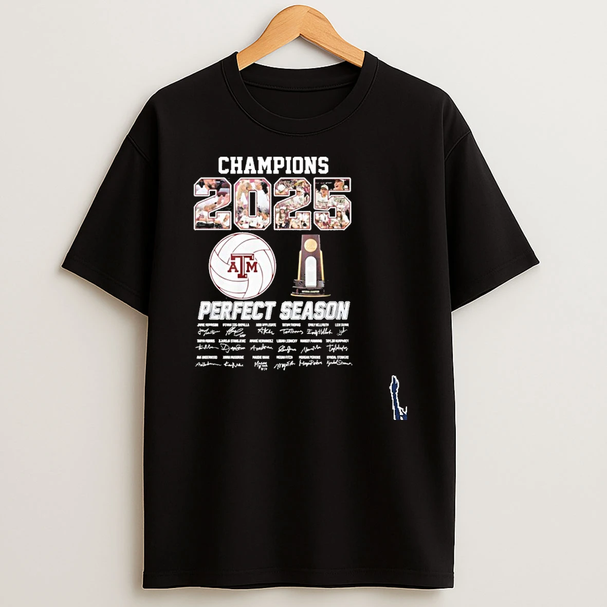 Champions 2025 Perfect Season Texas Am Volleyball T Shirt