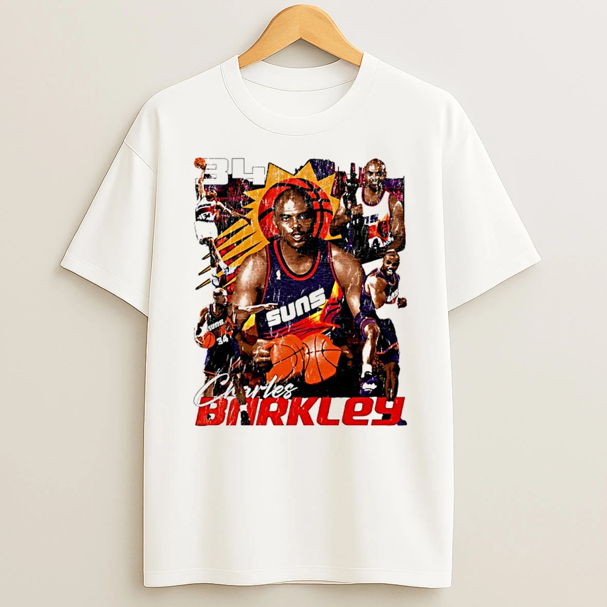 Charles Barkley Phoenix Suns Player Collage T Shirt