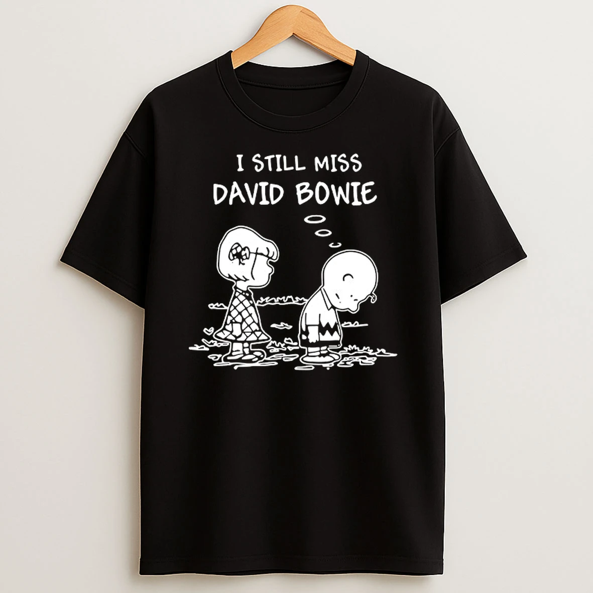 Charlie Brown I Still Miss David Bowie T Shirt