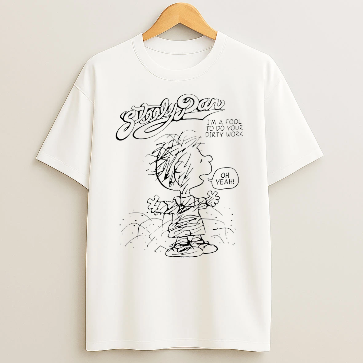 Charlie Brown Peanuts Steely Dan Im A Fool To Do Your Dirty Work Paint T Shirt