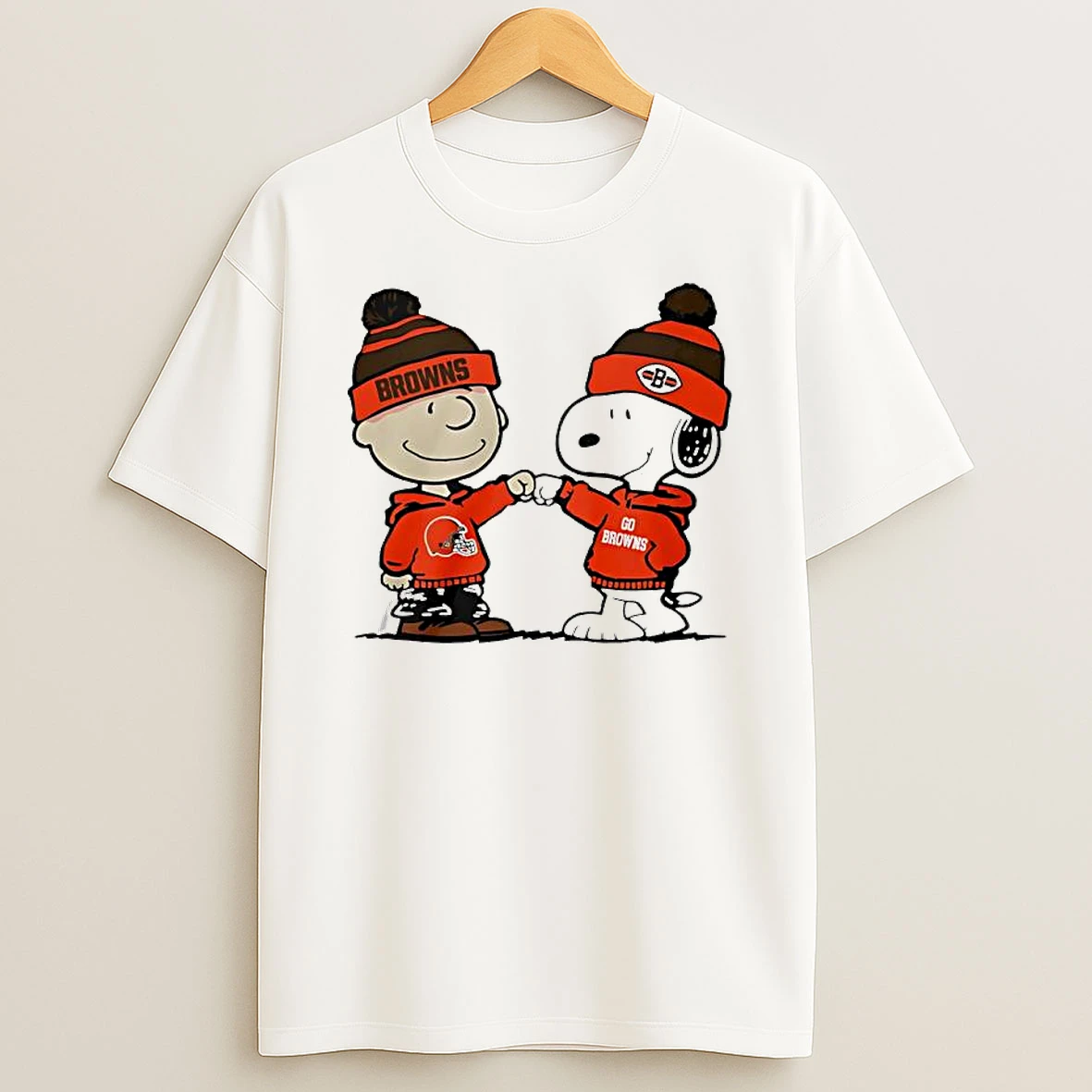 Charlie Brown And Snoopy X Cleveland Browns Suit Go Browns T Shirt