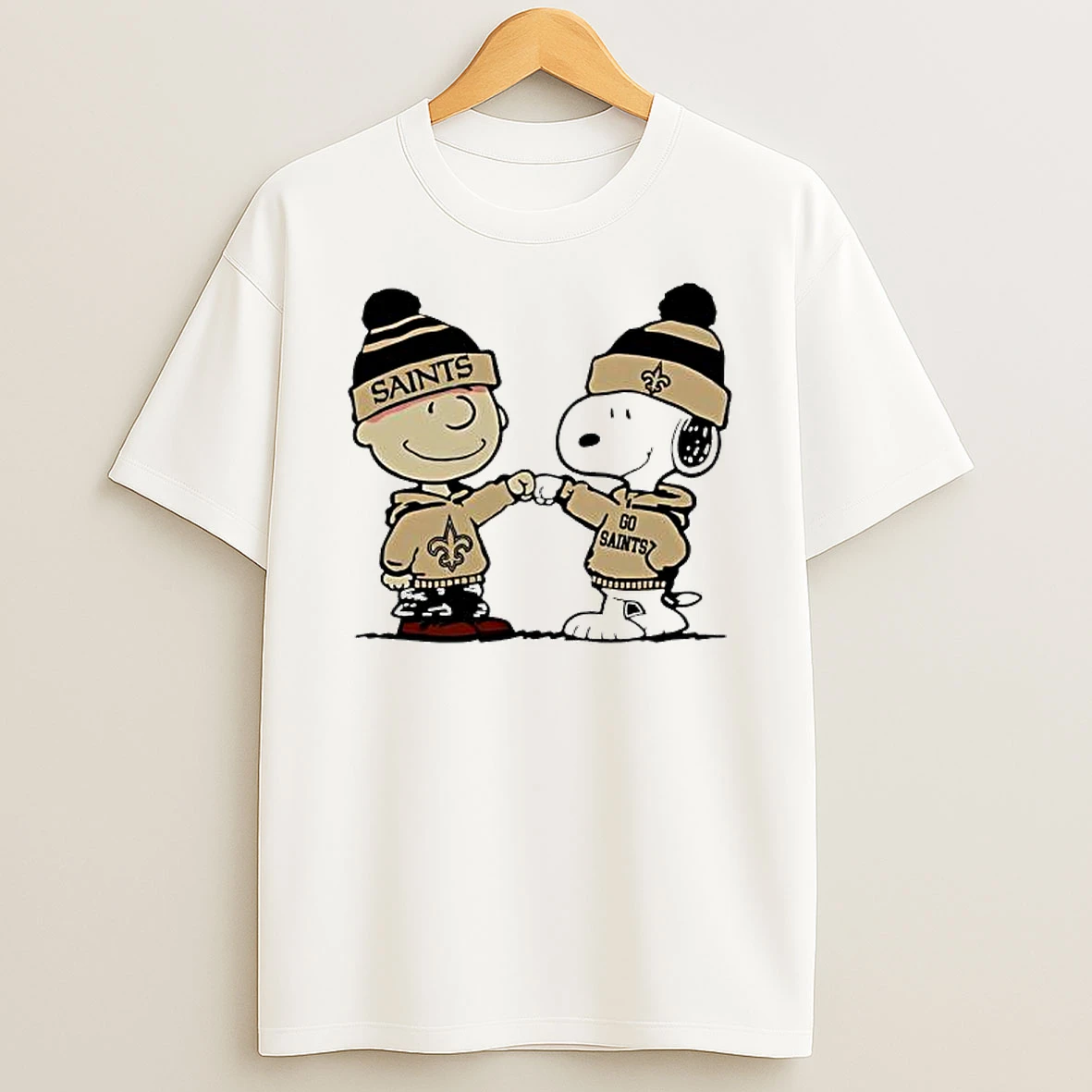 Charlie Brown And Snoopy X New Orleans Saints Suit Go Saints T Shirt