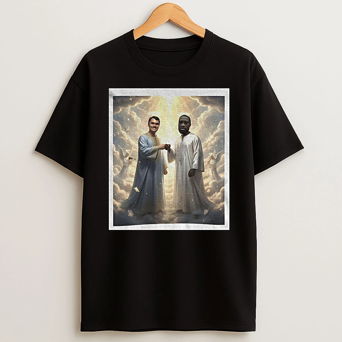 Charlie Kirk And George Floyd In Heaven T Shirt