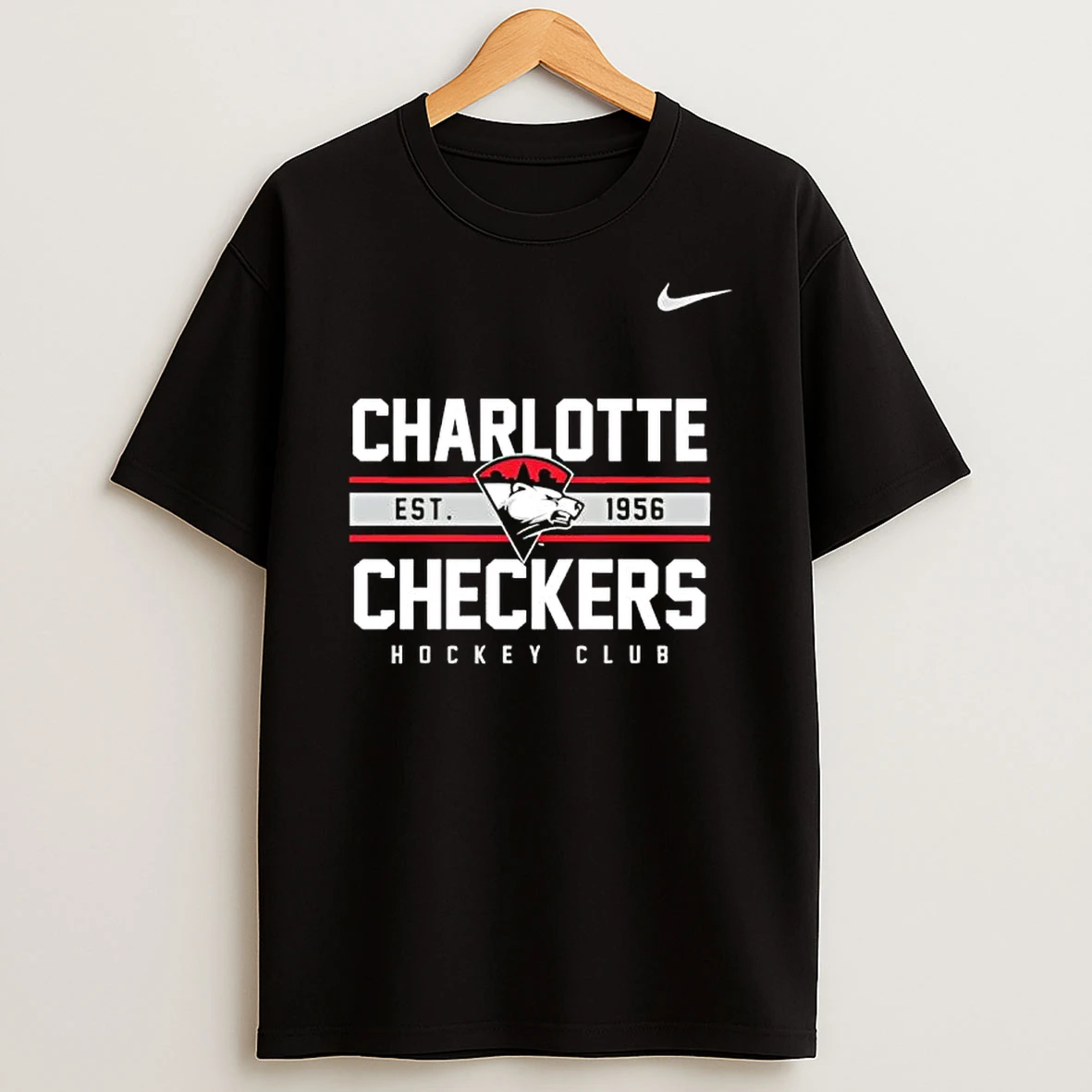 Charlotte Checkers Hockey Club Est 1956 T Shirt