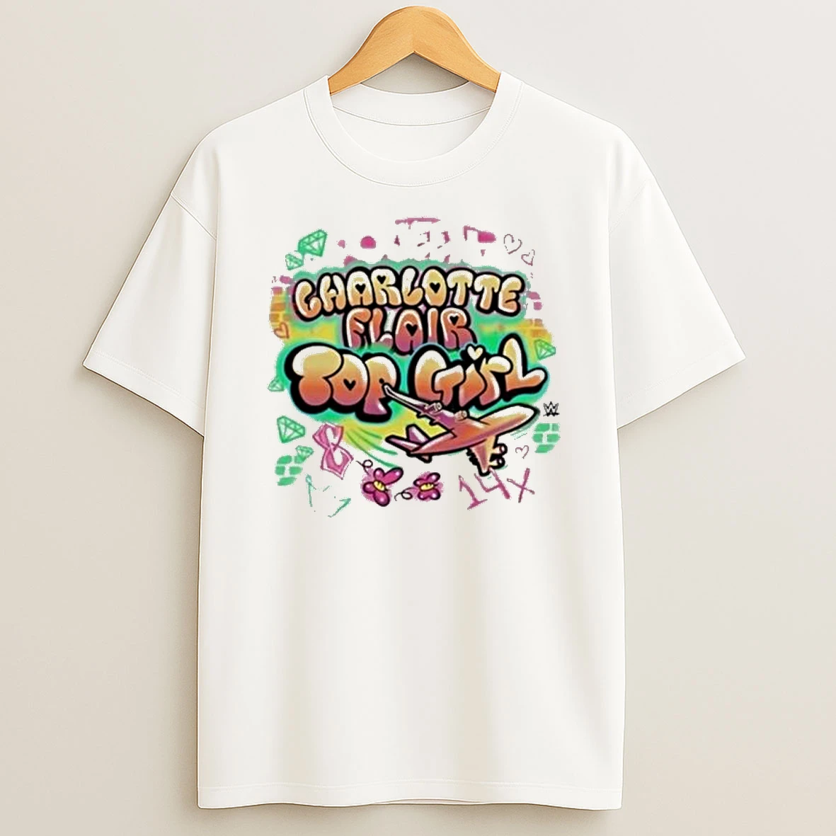 Charlotte Flair Top Girl Graffiti T Shirt