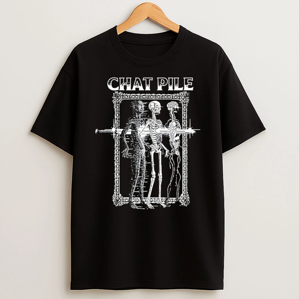 Chat Pile Sword Skeleton T Shirt
